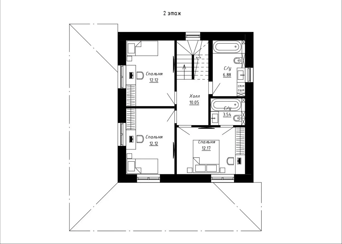 Кирпичный дом 120 м²- Борисково — фото 3