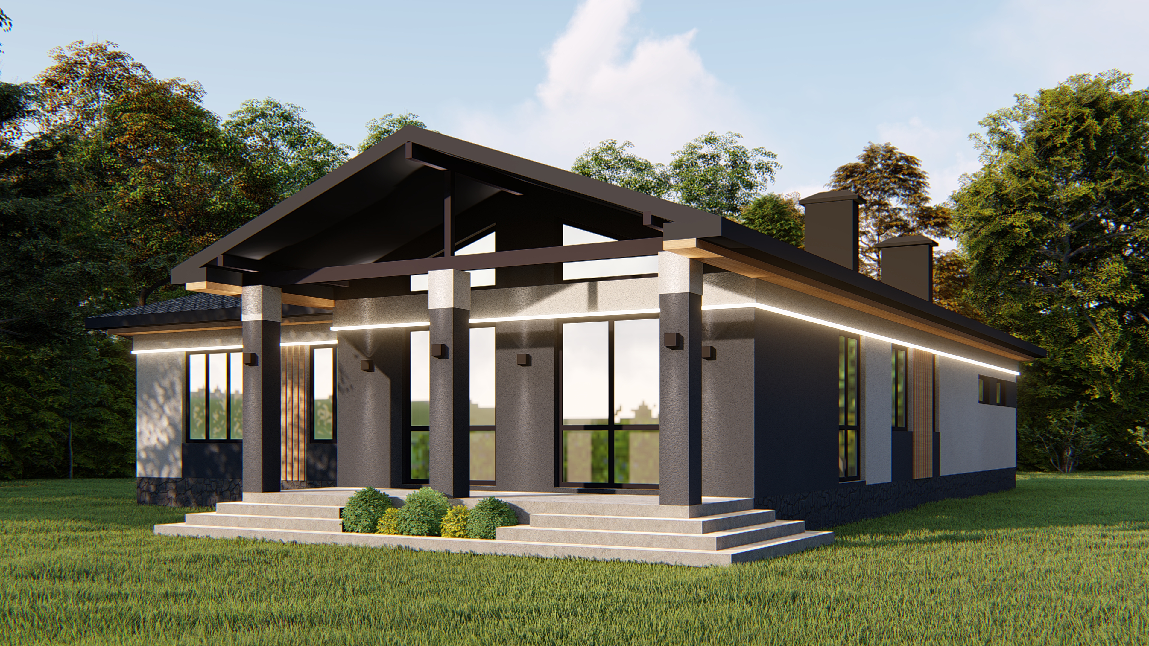 Кирпичный дом 172 м² - Брайт Парк